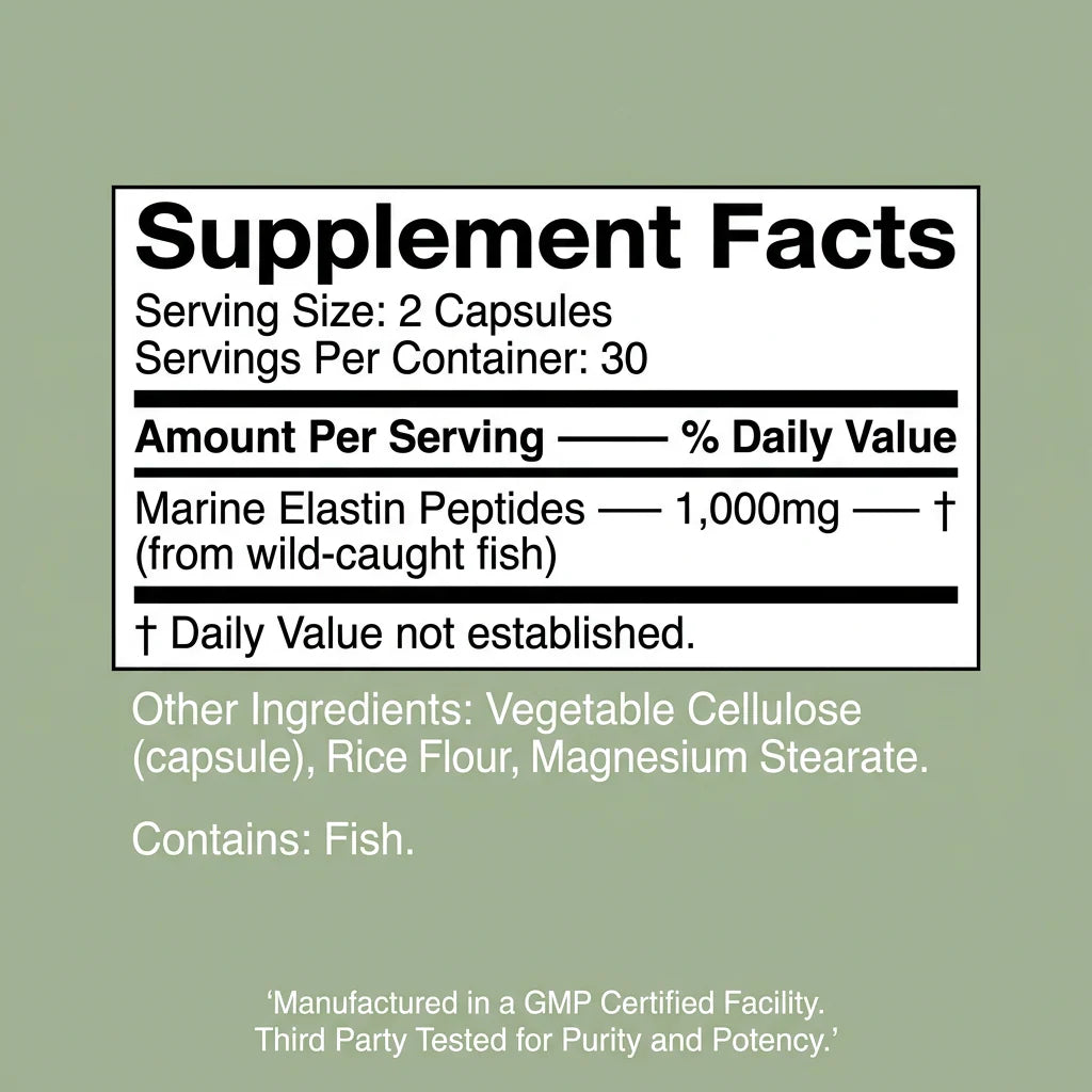 Elastin Peptide Skin Tightening Formula